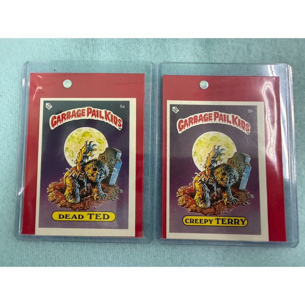 Vintage 1985 Topps Garbage Pail Kids UK Minis Series 1 5A and 5B
